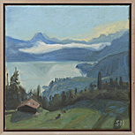 Sicht von Leissigen auf Thunersee am Morgen (2020) Sicht von Leissigen auf Thunersee am Morgen (2020)